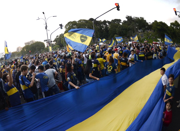 Boca Juniors partió a Madrid con el &#039;banderazo&#039; de sus hinchas