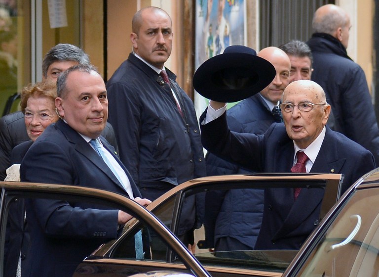 Renunció el presidente de Italia, Giorgio Napolitano