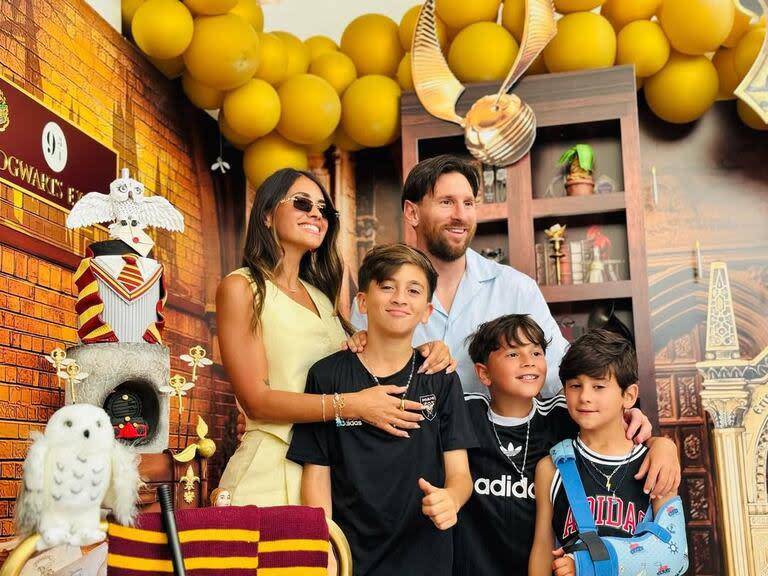 La celebración de Antonela junto a su familia.