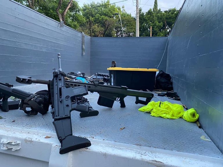 El fusil de guerra que usaron en atentado de México