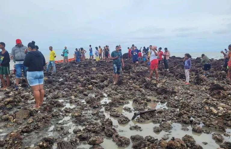 Habitantes de San Juan, sobre la isla.