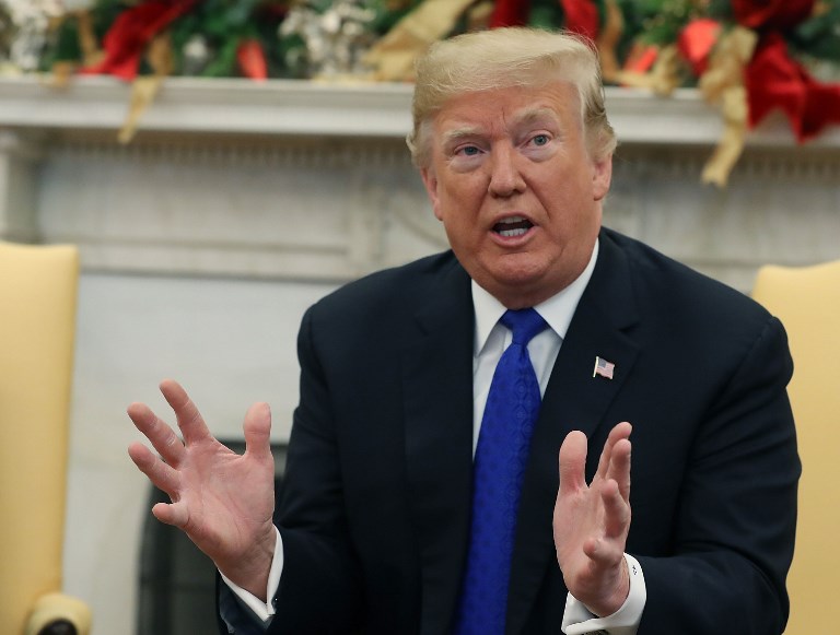 Trump exige su muro con México en insólita reunión