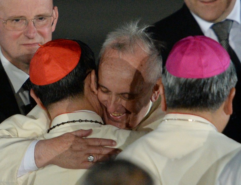 El papa Francisco llegó a Filipinas