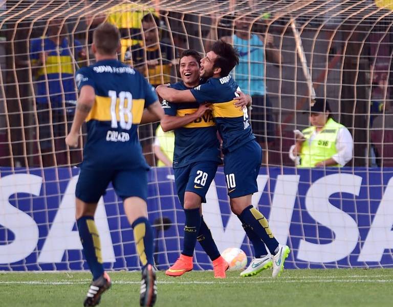 Boca Juniors gana 2-0 de visita al Palestino de Chile en la Copa Libertadores
