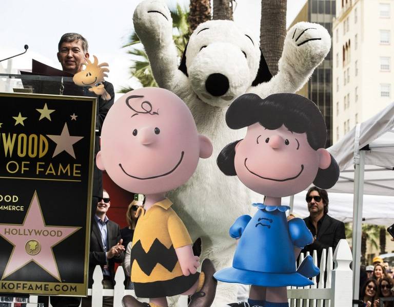 Snoopy recibe una estrella en el Paseo de la fama de Hollywood