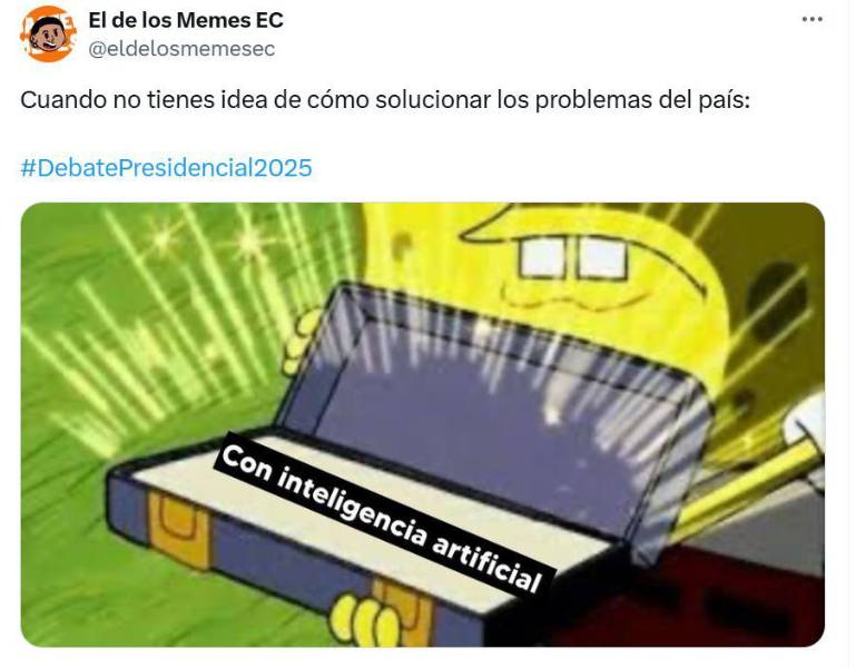 Elecciones Ecuador 2025 | Estos son los memes que dejó el debate presidencial