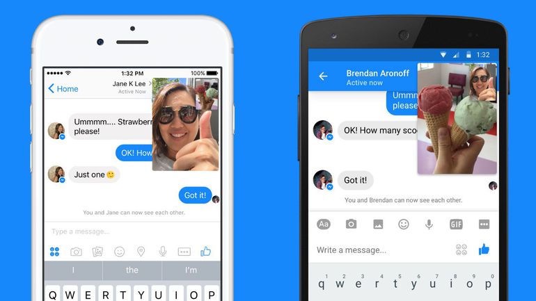 Facebook Messenger incorpora el video en vivo