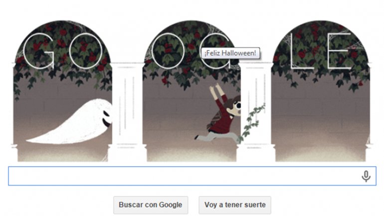 Google festeja Halloween con un original doodle