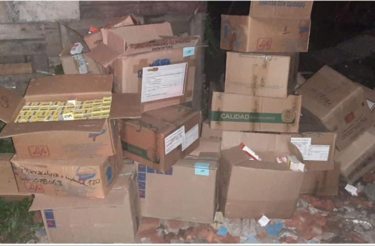 Hallan medicamentos quemados en el noroeste de Guayaquil