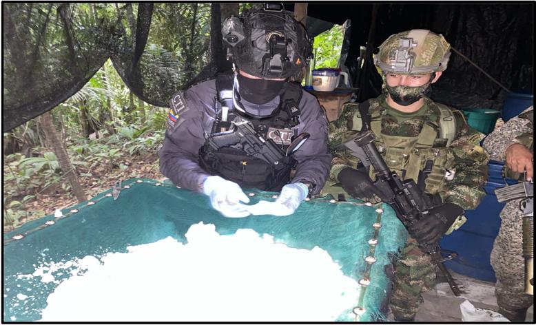 Destruyen en Tumaco 2 toneladas de cocaína