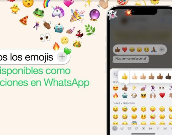 WhatsApp amplía a las reacciones todos los emoji de la plataformaMETA11/7/2022