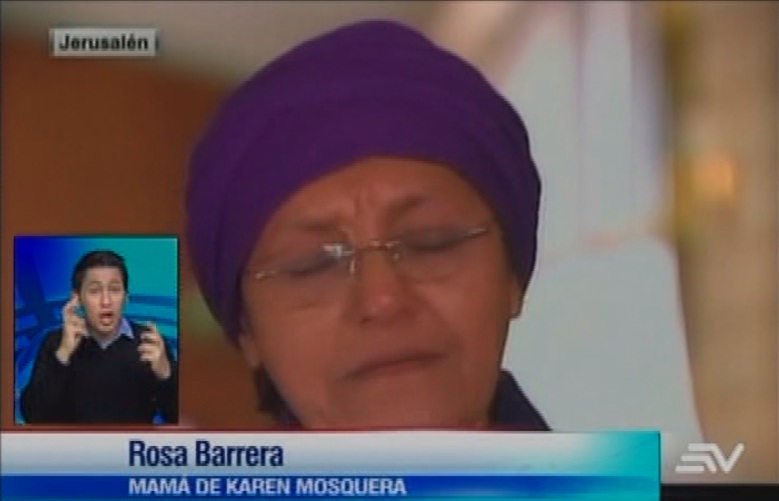 Desgarrador testimonio de la madre de Karen Mosquera desde Jerusalén