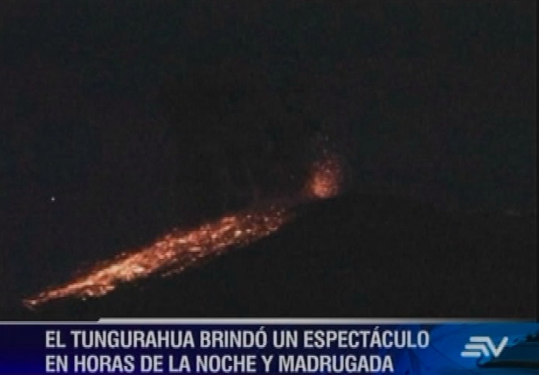 (VIDEO) El volcán Tungurahua en su esplendor