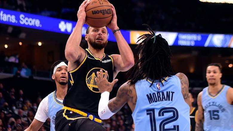 142-112: Los Warriors acribillan a los Grizzlies y Ja Morant se va cojeando