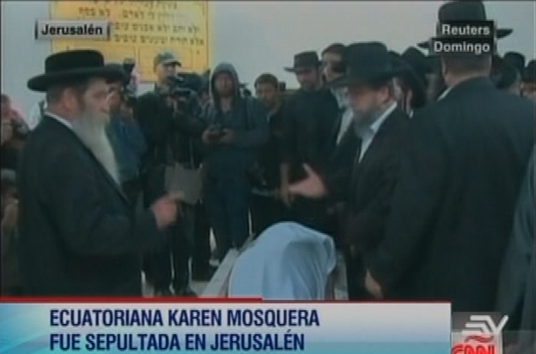 Sepultan a ecuatoriana que pereció tras ataque en Jerusalén