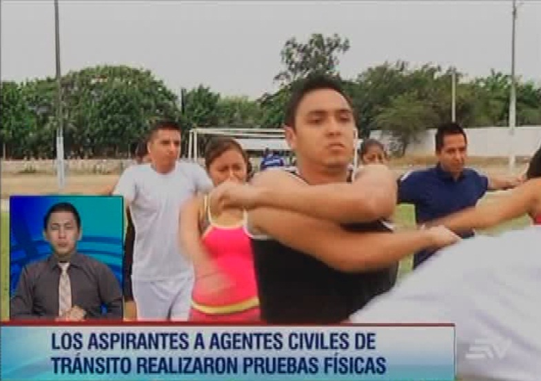 Aspirantes a agentes de tránsito en Guayaquil rindieron pruebas físicas