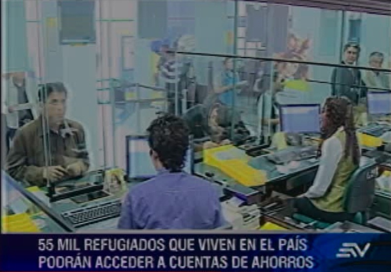 Personas refugiadas ya pueden abrir cuenta bancaria en Ecuador