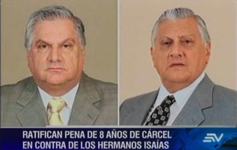 Ratifican prisión de ocho años para los hermanos Isaías
