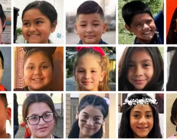 Algunos de los niños que murieron en la masacre de la escuela de Uvalde. Fotos publicadas por familiares en redes sociales.