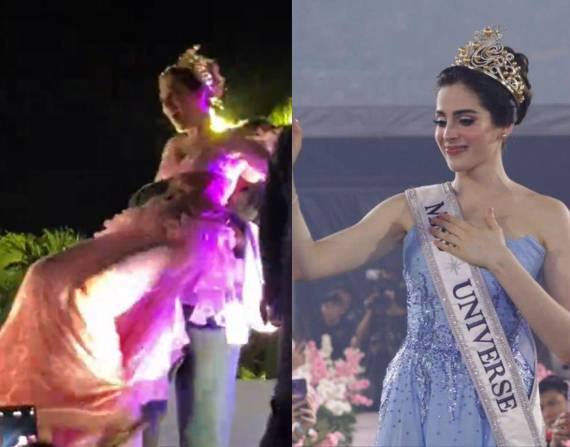 Fátima Bosch siendo baja