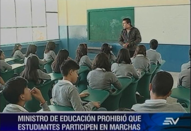 Prohíben participación de estudiantes en marcha sindicalista