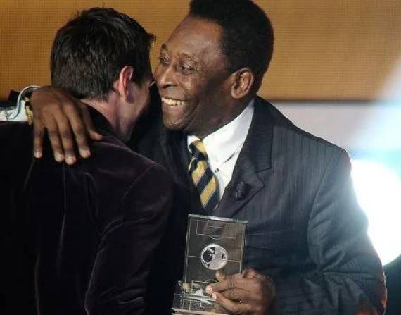Messi y Pelé en una imagen de archivo.