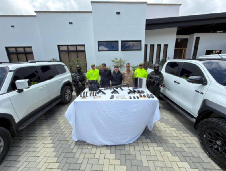 Detenidos en el operativo que murió alias El Ecuatoriano.