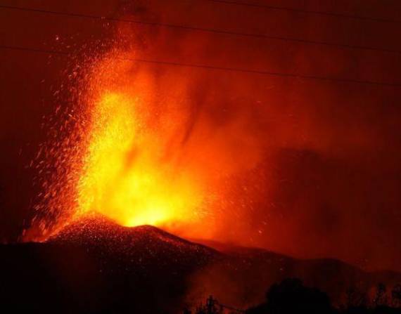 La erupción del volcán Cumbre Vieja.