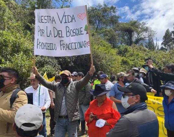 La polémica venta 209 hectáreas del bosque Santa Catalina a una asociación indígena que indigna a pobladores de Pichincha
