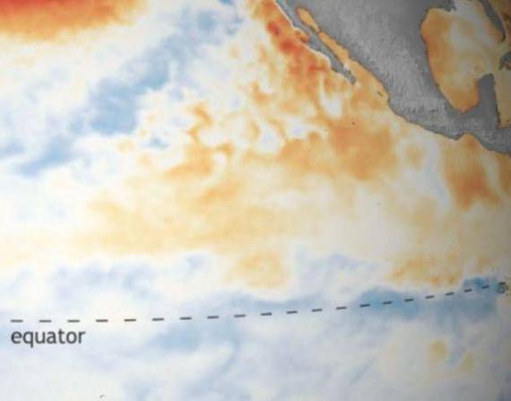 Los expertos han detectado una disminución de la temperatura en el Pacífico.
