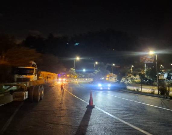 La zona donde ocurrió el siniestro, la noche del 17 de diciembre, en la avenida Simón Bolívar.