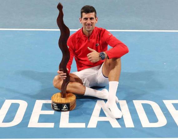Novak Djokovic conquistó el título en el torneo de Adelaida.