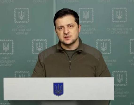 Volodímir Zelensky, presidente de Ucrania, en una foto del 26 de febrero.