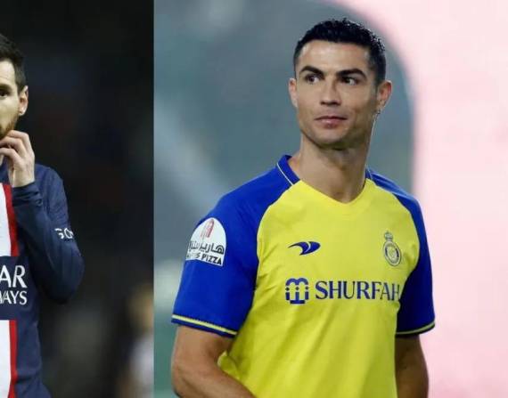 Messi y Cristiano Ronaldo, figuras del fútbol mundial.