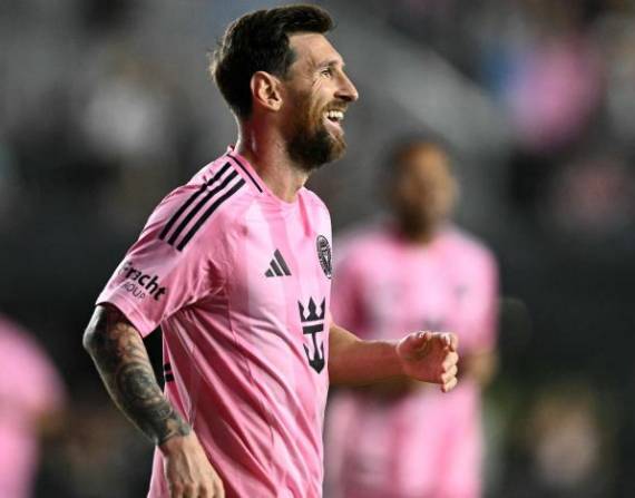 Lionel Messi, jugador argentino del Inter Miami, celebra un gol ante Nashville, durante el partido jugado el 24 de octubre de 2025, por la MLS.