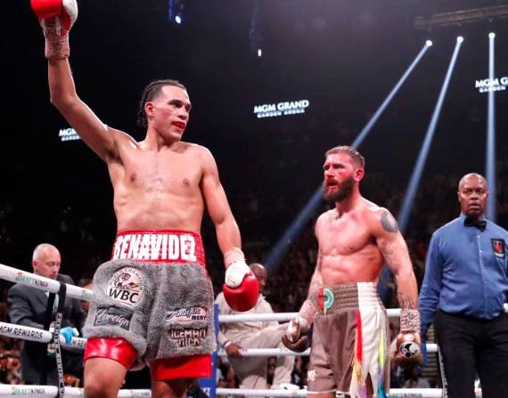 David Benavidez, peleador con descendencia ecuatoriana.