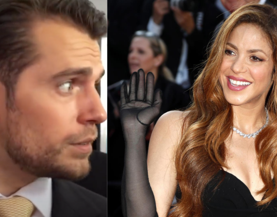 ¿Esa es Shakira?, la reacción de Henry Cavill al ver llegar a la cantante colombiana a la alfombra roja
