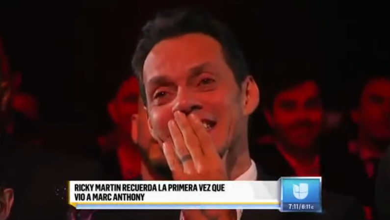 Ricky Martin le saca lágrimas a Marc Anthony