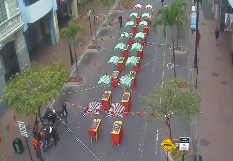 Arranca peatonalización de tramo de avenida 9 de Octubre en Guayaquil