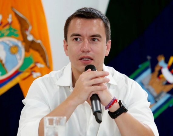 Presidente de Ecuador Daniel Noboa