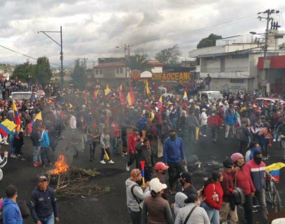 Protestas sociales en Ecuador. Foto: Archivo