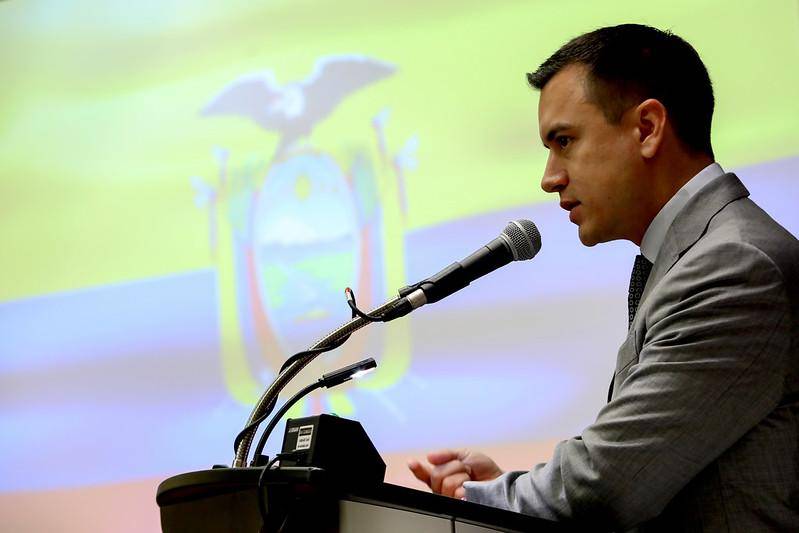 Imagen de Daniel Noboa, presidente de Ecuador, en una foto tomada el 4 de marzo de 2024.