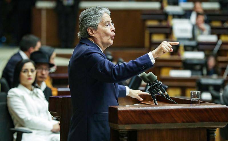 Guillermo Lasso en la Asamblea Nacional.