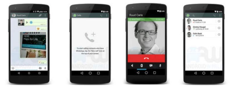 Imágenes filtradas revelan el aspecto del servicio de llamadas de WhatsApp
