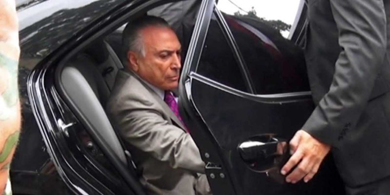 Expresidente Temer se entrega a la policía en Brasil