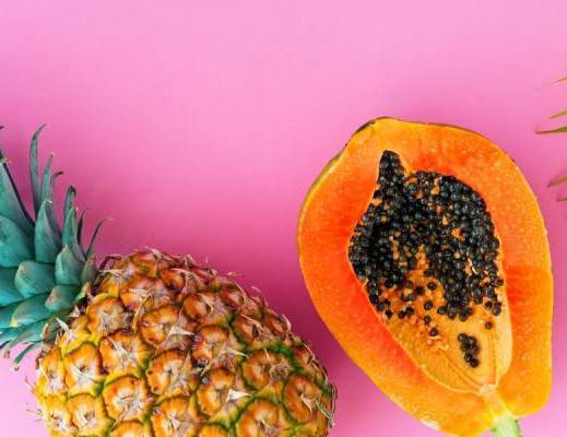 La piña y la papaya, una combinación beneficiosa
