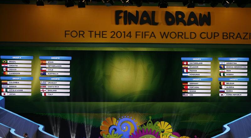 Así quedaron los grupos para Mundial Brasil 2014