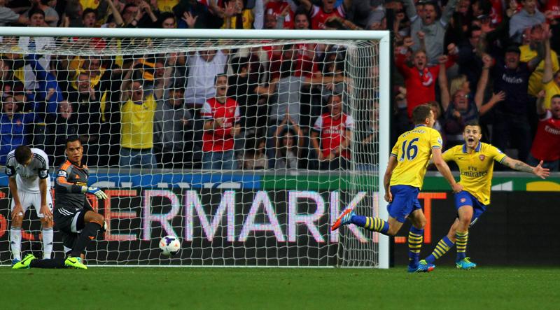 Otro famoso que muere después de un gol de Aaron Ramsey