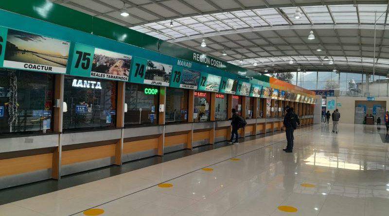 Quito: las terminales terrestres no prestan servicios durante el toque de queda