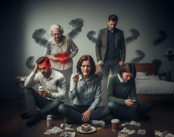 Personas que no dicen lo que sienten.